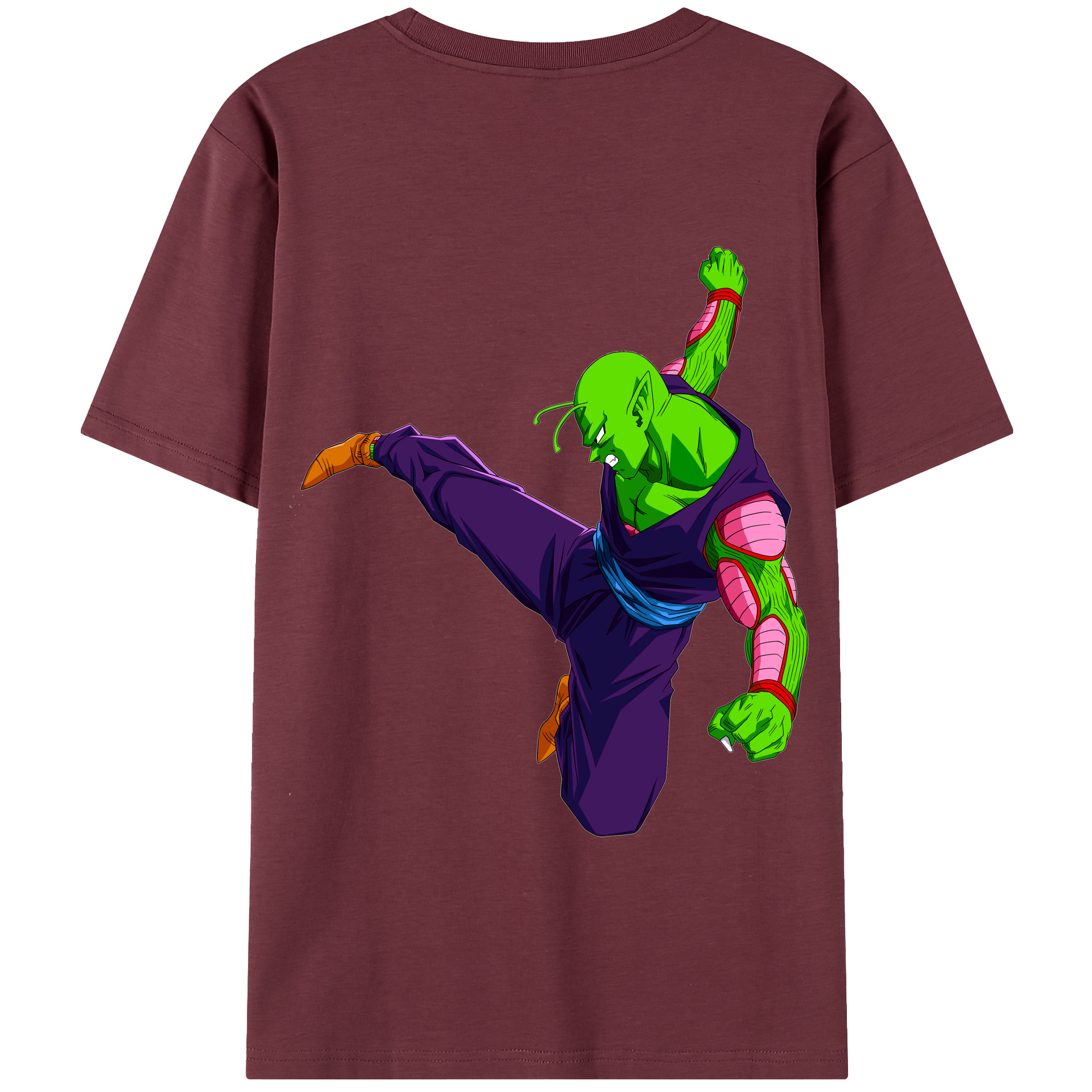 （画像用） ドラゴンボール ピッコロ DRAGON BALL Piccolo 綿100％半袖Tシャツ（背面プリント）